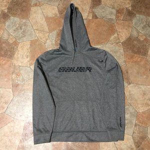 Bauer Grey Hooded Sweatshirt Hoodie  Size S/P